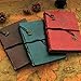 DIY Scrapbook Photo Album Handmade Leather Memory Book 60 Pages for Baby Anniversary Birthday Wedding Travel Graduation Picture (Large Brown Compass)