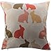 HOSL FHJ05 Happy Easter Series Throw Pillow Case Decorative Cushion Cover Pillowcase Square 18