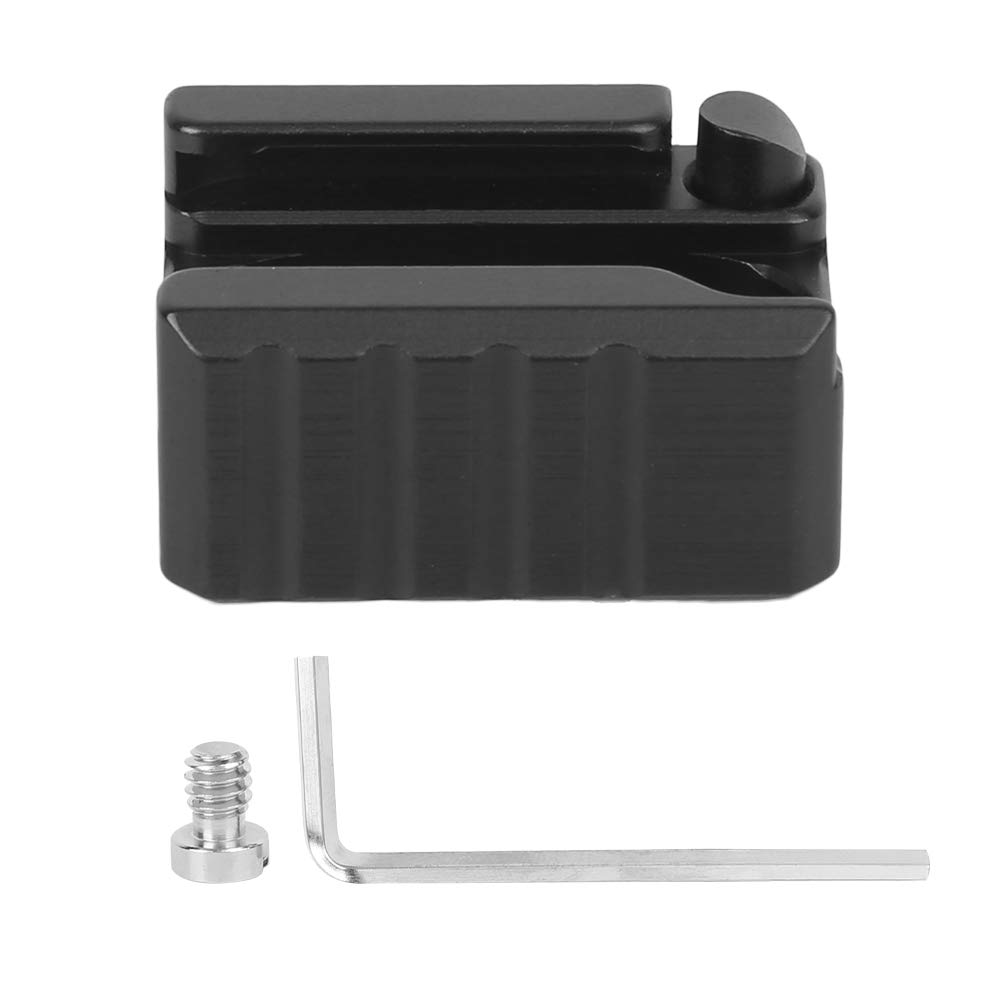 Camera SLR Cage Quick Release Expansion Cold Shoe Mount Adapter Base - Aluminum Alloy