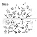 JIALEEY 40 PCS Sports Equipment Charms Mixed Cheerleader Girl Dance School Sports Spirit Gymnastics Pendants DIY for Jewelry Making and Crafting