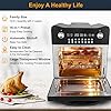 Fynllur-Air-Fryer-146L-1700W-XL-Oil-Free-Toaster-Oven-16-in-1-Oilless-Cooker-with-LED-Digital-Touchscreen-Countertop-Oven-Rotisserie-Dehydrator-Defrost-Auto-Shutoff-with-9-Accessories-and-Recipes Fynllur Air Fryer 14.6L 1700W XL Oil Free Toaster Oven 16-in-1 Oilless Cooker with LED Digital Touchscreen Countertop…