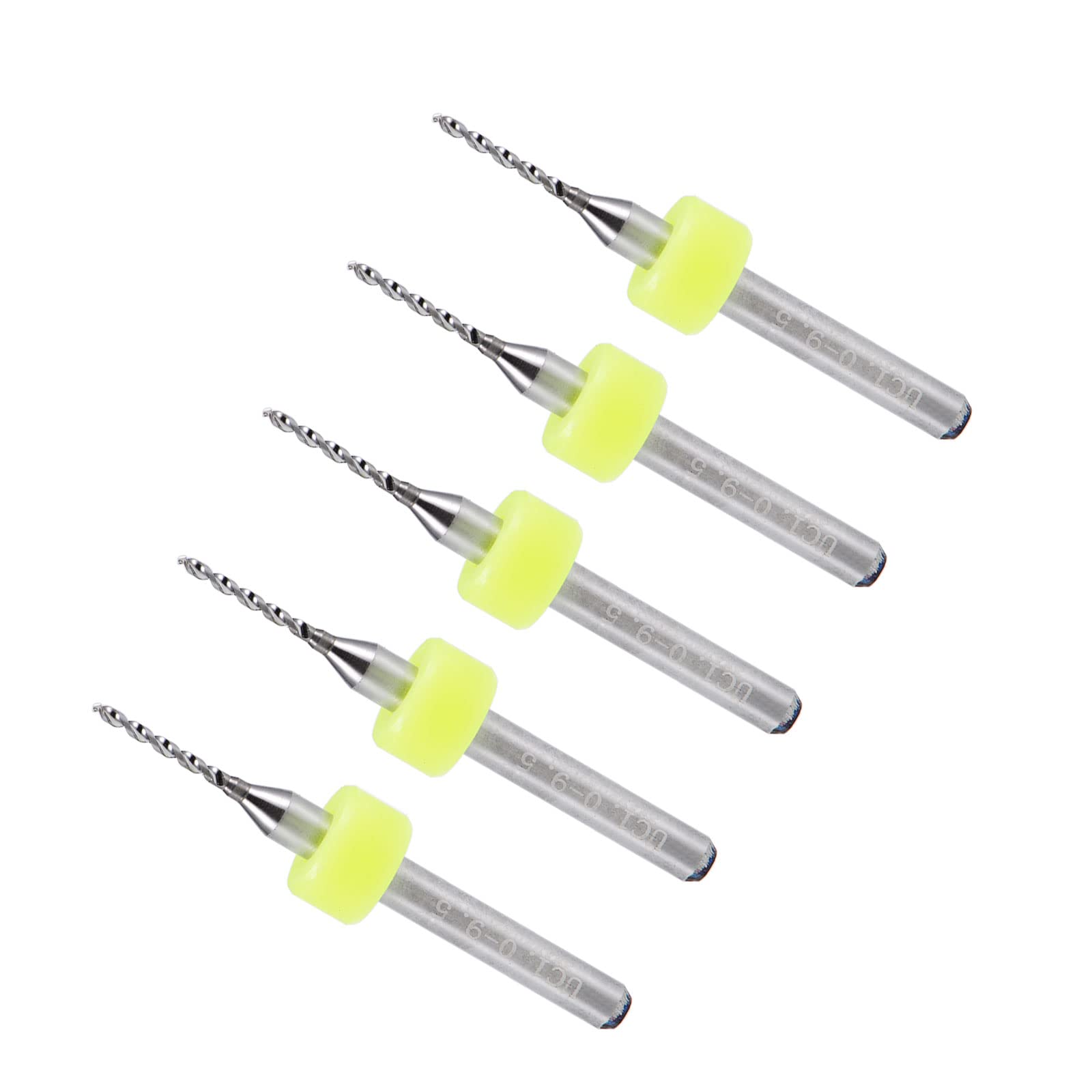 CoCud Micro PCB Drill Bits, 1/8" Shank 1mm Cutting Edge, Tungsten Carbide Print Circuit Board Drill Bit - (Applications: for CNC Drilling Engraving Machine), 5-Pieces