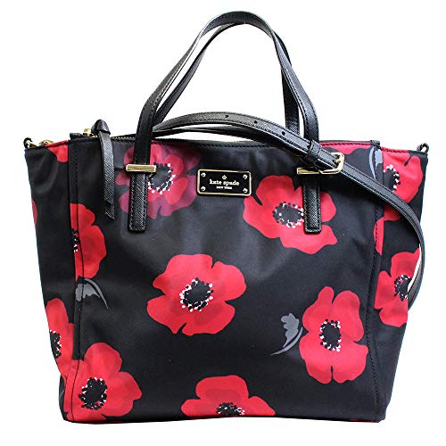 Kate Spade New York Alyse Wilson Road Poppy Purse (Black Poppy)