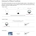 LEADSIGN HDTV Indoor Antenna 50+ Mile Range - ATSC180G Digital TV Aerial with 20dB in-Line Signal Amplifier Booster,3.3ft USB Cable and 16.5ft Coax Cable
