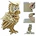 Smilelove 3D DIY Wooden Puzzle Animal Owl Jigsaw Puzzle Wood Blocks for Kids Best Kids Toy Gift Wooden Puzzle Toys Fun Mind Teaser