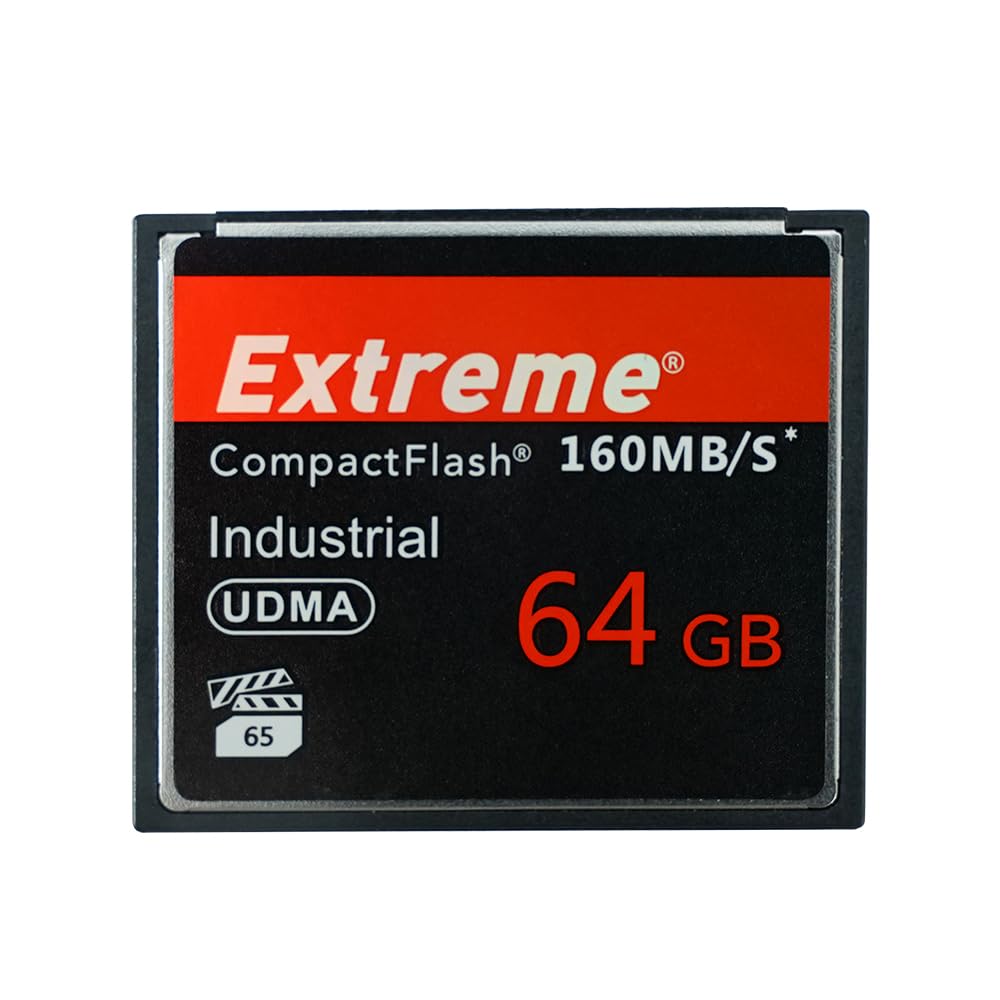 Extreme 64GB Compact Flash Memory Card, High Speed CF Card for Professional Photographer, Videographer, Enthusiast