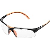 Tecnifibre "Absolute Protective Squash Eyewear/Eyeguard - Impact Resistant (Blue/Red, White/Green, & Black/Orange Colors)
