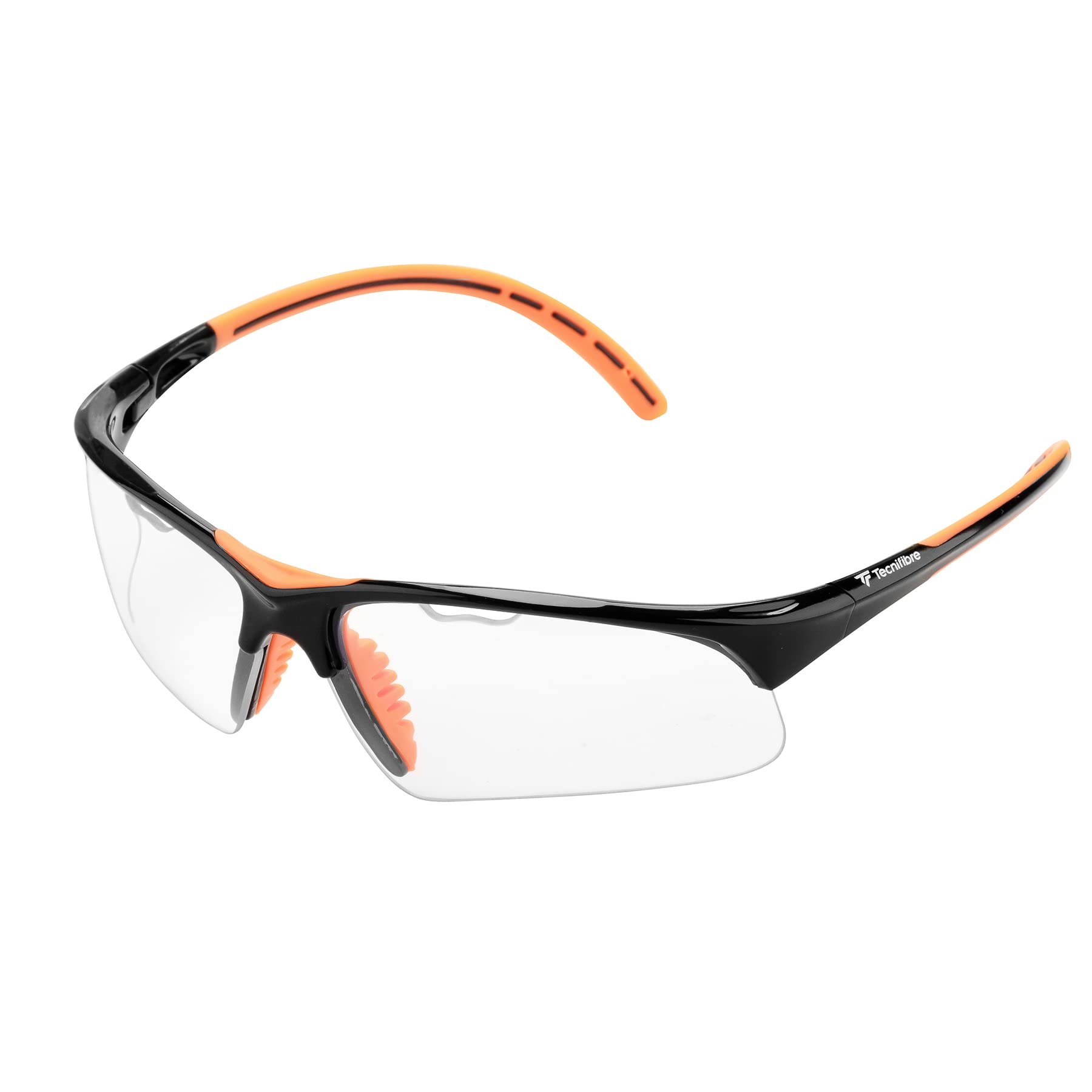Tecnifibre Squash Goggles Protective Eyewear - Black/Orange