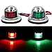Obcursco LED Navigation Lights Deck Mount, New Marine Sailing Lights for Bow Side,Port, Starboard, Pontoons, Chandlery Boat, Yacht, Skeeter, DC 12V primary