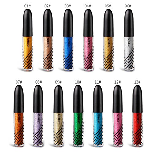 LiPing Metallic Shiny Smoky Eye Shadow Dust Powder Flash Party Cosmetic/Magic Finish to Apply and Grace Your Face Eye Shadow Pigment for Women (F) - Thumbnail 3