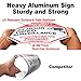 2-Pack Video Surveillance Sign, 10 x 10 Rust Free .040 Aluminum Security Warning Reflective Metal Signs, Indoor or Outdoor Use for Home Business CCTV Security Camera, UV Protected & Waterproof,Red