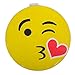 3C4G Kissing Emoji Cork board, Yellow