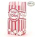 Bekith 200 Piece Paper Popcorn Bags for Movie Party and Theater Night, Single Serving 1oz Paper Sleeves in Nostalgic Red/White Design