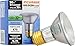 SYLVANIA 16104/2 16104 2-Pack Capsylite Halogen Dimmable Lamp / PAR20 Flood Light Reflector / 50W Replacement/Medium Base E26 / 39 Watt K – Warm White, 2850 Kelvin