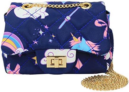 CMK Trendy Kids Sparkly Glitter Toddler Kids Purse for Girls Quilted Little Girl Purses