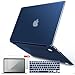IBENZER Compatible with Old Version MacBook Air 13 Inch Case (2017-2010 Release), Models: A1466/A1369, Plastic Hard Shell Case with Keyboard & Screen Cover for Mac Air 13, Navy Blue, A13NVBL+2