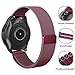 SWEES Milanese Band Compatible Samsung Galaxy Watch 42mm, 20mm Magnetic Stainless Steel Metal Replacement Band for Galaxy Watch 42mm, Gear Sport, Gear S2 Classic Smartwatch Girls Women Men, Wine