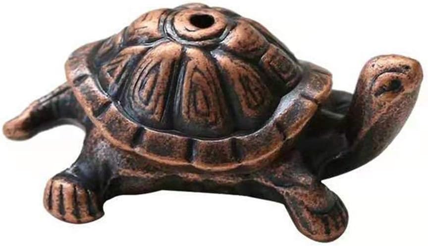 Tennessee526 Desk Decor Diffuser Retro Style Snail Turtle Incense Stick Holder Censer Stand Tea Culture Meditation Decor - Antique Copper Tortoise