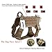 yisibo Comfortable Molle Tactical Dog Harness Military K9 Working Water-Resistant Hiking Dog Vest with Handle,Large (27.5