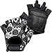 Contraband Pink Label 5237 Womens Design Series Sugar Skull Lifting Gloves (PAIR)
