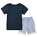 Edenpure Boy's Cotton Short Sleeve T-Shirt Elastic Waistband Casual Shorts Cute Clothing Set