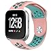 NO1seller Top Bands Compatible for Fitbit Versa Small Large, Soft Silicone Sport Strap with Ventilation Holes Replacement Wristband for Fitbit Versa Fitness Smart Watch Women Men