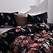 Leadtimes Duvet Cover Set Queen/King/Twin/Full Floral Boho Hotel Bedding Sets Lightweight Soft Comforter Cover Set (King)
