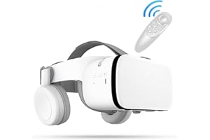 AYANGRISE VR Glasses Goggles with Bluetooth Headset, 3D Virtual Reality Glasses for iPhone/Samsung Movies and Games Compatible with iOS/Android.