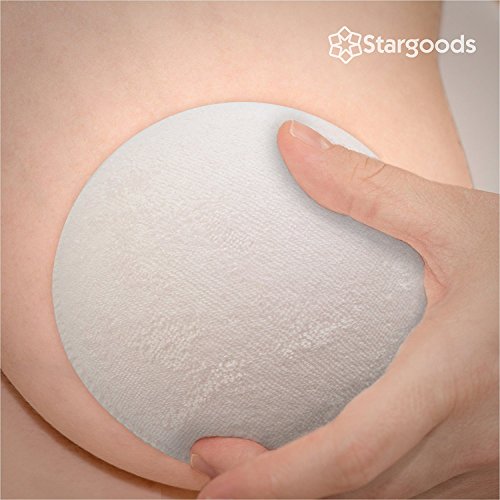 Reusable Nursing Pads for Breastfeeding, Washable Soft Cloth Organic Breast Pads, Pack of 8