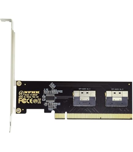 Amazon.com: Cablecc Slimline Four SFF-8654 4X 4 NVME to PCIE