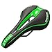 OUTERDO Bike Saddle Mountain Bike Seat Breathable Comfortable Bicycle Seat with Central Relief Zone and Ergonomics Design Fit for Road Bike and Mountain Bike (Black&Green)