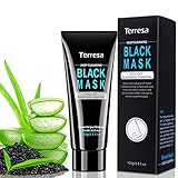 Terresa Blackhead Remover Mask Peel Off, Charcoal Black Face Mask, Deep Cleansing