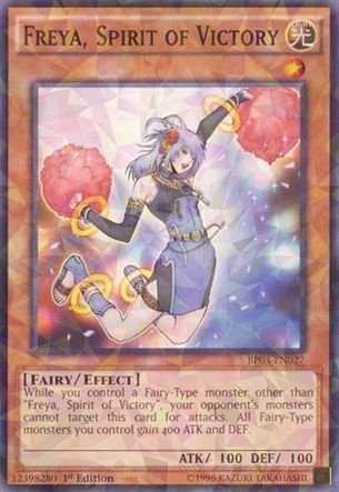 Yu-Gi-Oh! - Freya, Spirit of Victory (BP03-EN027) - Battle Pack 3: Monster League - 1st Edition - Shatterfoil