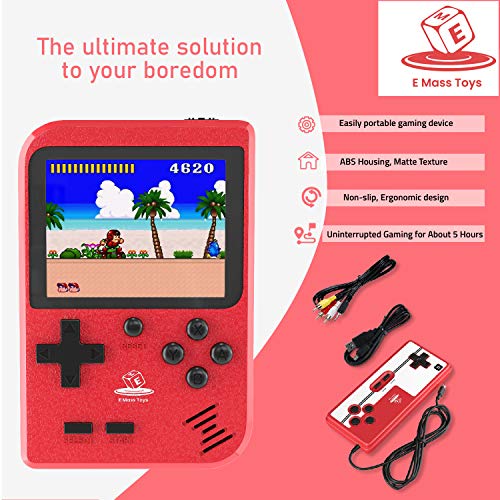 Emaas Handheld Game Console, Retro Mini Game with 400 Classic FC Games