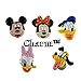 Disney Mickey Minnie Mouse Jibbitz (Generic) Set of 5 PVC Jibbitz Crocs Natives Party Favors by CharmTM