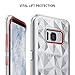 Ringke Air Prism Compatible with Galaxy S8 Case 3D Vogue Design Chic Ultra Rad Pyramid Diamond Pattern Flexible Jewel Textured Protective TPU Cover for Samsung Galaxy S8 2017 - Clear