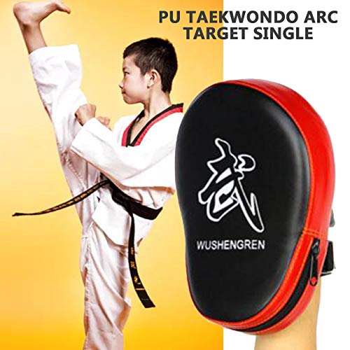 Cumtur Stamping Bags and Liners,PU Boxing Mitt MMA Target Hook Jab Focus Punch Pad Safety MMA Training Gloves - Thumbnail 2