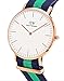 Daniel Wellington Classic Warwick Rose Gold Watch, 40mm, Nato, for Men and Women