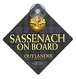 Fourth Castle Media Outlander Sassenach On Board Car Sign