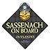 Fourth Castle Media Outlander Sassenach On Board Car Sign