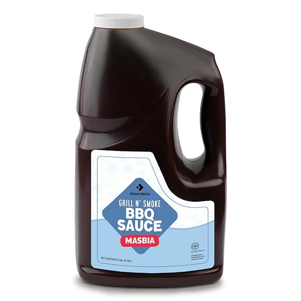 DEPENDABLE FOOD BBQ SAUCE DELUXE – GRILL N’ SMOKE – 1 GALLON BULK BOTTLE – KOSHER CERTIFIED