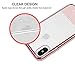 iPhone X Case Glitter , BENTOBEN Protective iPhone 10 Case Hybrid Soft TPU Hard PC Shockproof Phone Case Bling Slim iPhone Cover with Strip for Girls, Women - Rose Gold [Support Wireless Charging]