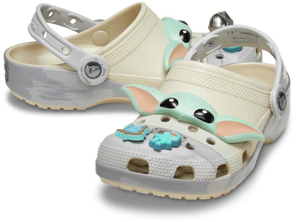 Crocs Unisex-Adult Star Wars Grogu Classic Clog Bone