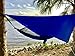 Krazy Outdoors Hammock Rain Fly - Extra Strong Rain Tarp with 70D Polyester Ripstop Quality - Strong Ropes and Pegs & Carrying Pouch - Protects Hammock from Sun, Provides Shade (Blue)
