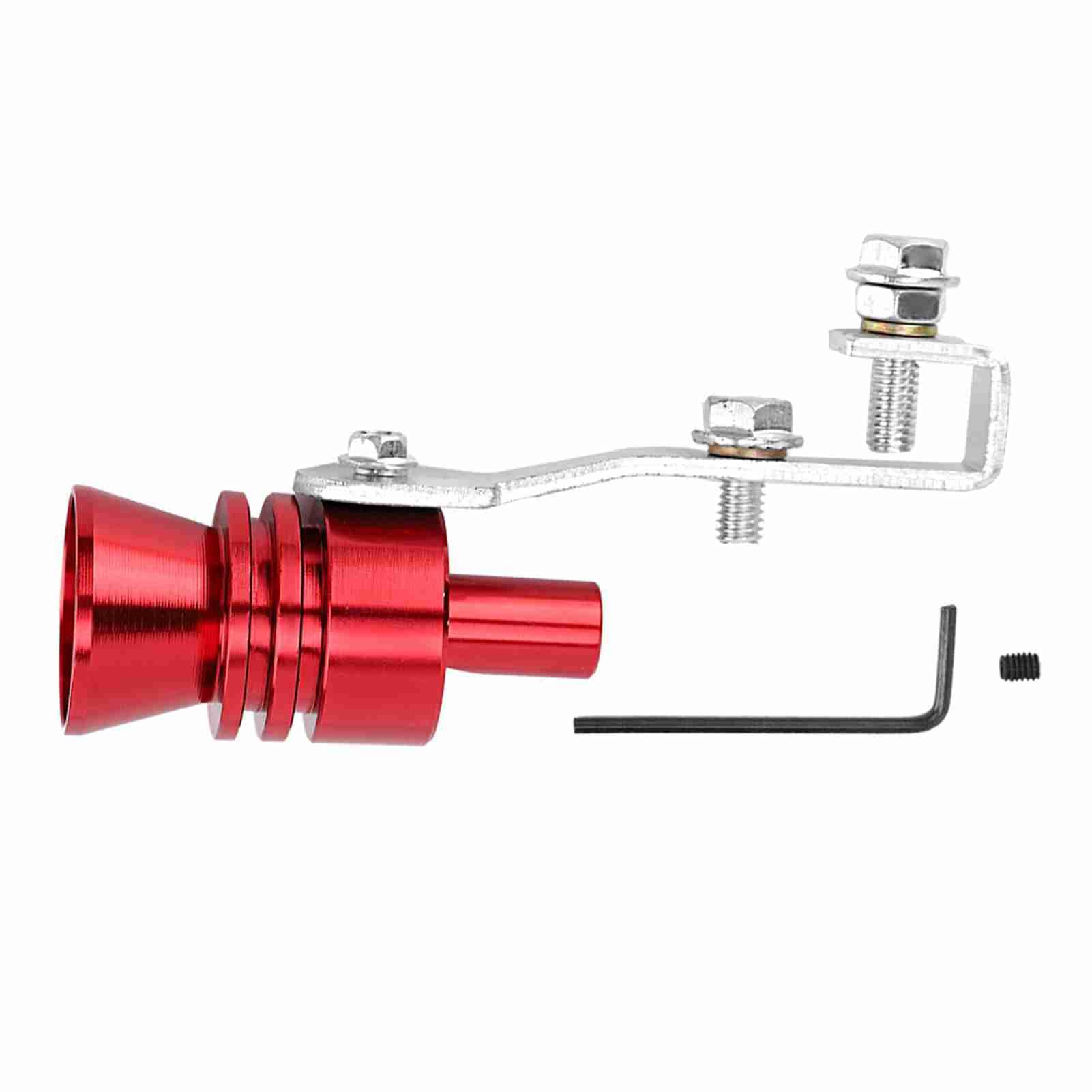 Turbo Sound Whistle, Aluminum Alloy Muffler Exhaust Pipe Simulator Whistle Fit For H-onda A-ccord A-cura (Red)