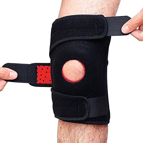 Knee Brace Open Patella Adjustable Knee Sleeve Wrap Non Slip Comfort Neoprene Breathable Knee Support, Relieves ACL, LCL, MCL, Meniscus Tear, Arthritis, Tendonitis Pain
