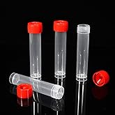 BKMAMLAB 20ml Plastic Small Vials with Screw Caps Sample Tubes,PP Material, Free from DNase, RNase, Human DNA(30pcs)