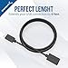SABRENT 22AWG USB 3.0 Extension Cable A Male to A Female [Black] 6 Feet (CB-3060)