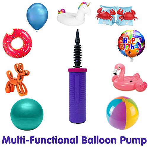 Balloon Pump Hand Held, Inflator Air Pump for Balloons - Dual Action - 2 Pack: friends can help - 2-Way - Lifetime Satisfaction Guarantee - Manual Baloon Inflators - Ballon Pump - Balloon Blower