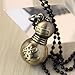 Hot Anime Naruto Gaara Gourd Necklace Pandant Figure Toy Cosplay (Bronze)
